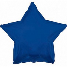 Шар с гелием "Звезда темно-синяя", 46 см